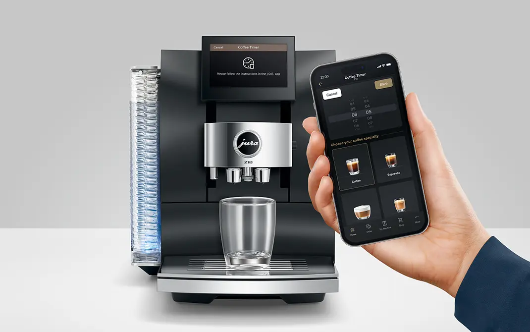 Nowoczesne funkcje w ekspresie Z10 EC Obsidian Black